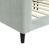 vidaXL Tagesbett Hellgrau 80x200 cm Samt