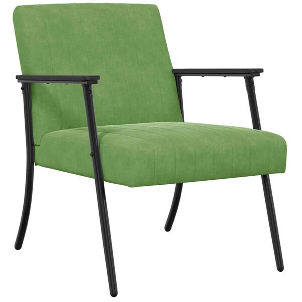 vidaXL Sessel Hellgr&uuml;n 59 x 75 x 78 cm Samt