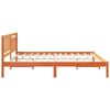 vidaXL Bettrahmen Wachsbraun 200 x 200 cm Massives Kiefernholz