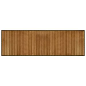 vidaXL Teppich Rechteckig Braun 60x200 cm Bambus
