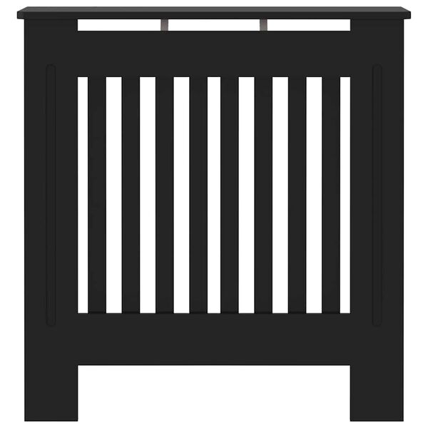 vidaXL MDF Heizkörperverkleidung Schwarz 78 cm