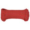 vidaXL Bootsseil Rot 4 mm 50 m Polypropylen