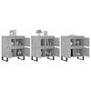 vidaXL Sideboards 3 Stk. Betongrau Holzwerkstoff