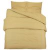 vidaXL Bettw&auml;sche-Set Taupe 220x240 cm Baumwolle