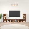 vidaXL TV-Schrankset 4 pcs Altholz 37 x 35 x 107,5 cm Holzwerkstoff