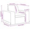 vidaXL Sofa 2 pcs Dunkelgr&uuml;n
