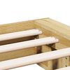 vidaXL Massivholzbett ohne Matratze 135x190 cm Eichenholz