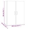 vidaXL H&auml;ngeschrank Braun Eichen-Optik 69,5x34x90 cm Holzwerkstoff