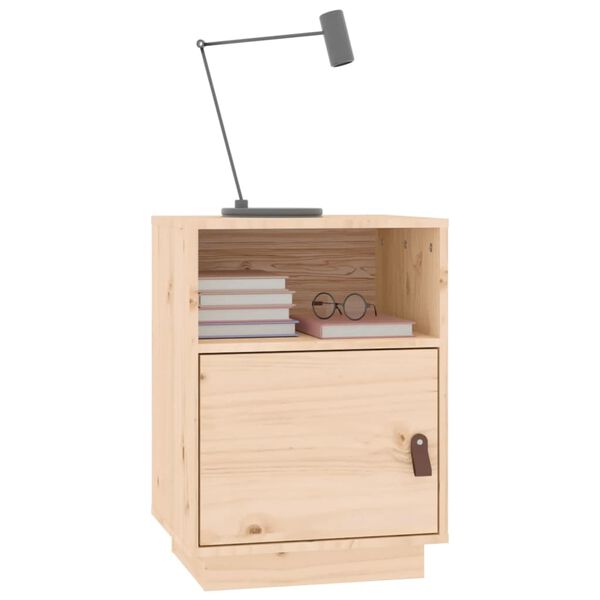 vidaXL Nachttisch 40x34x55 cm Massivholz Kiefer