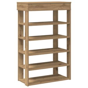 vidaXL Schuhregal Artisan-Eiche 60x30x98 cm Holzwerkstoff