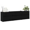 vidaXL TV-Einheiten 2 pcs Schwarz Eichen-Optik 180 x 34 x 50 cm