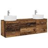 vidaXL Badezimmerschrank-Set 3 stk. Altholz 62,5 x 44,5 x 50 cm