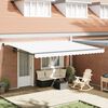 vidaXL Markise Wei&szlig; 4,5 &times; 3 m Polyester und Metall