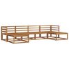 vidaXL Outdoor-Sofagarnitur mit Kissen 6 pcs Natur und Creme