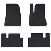 vidaXL Autofu&szlig;matte 4 pcs Schwarz Gummi