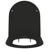 vidaXL Toilettensitz Schwarz 44 x 36,4 x 3,4 cm Duroplast
