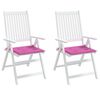 vidaXL Gartenstuhl-Kissen 2 Stk. Rosa 50x50x4 cm Stoff