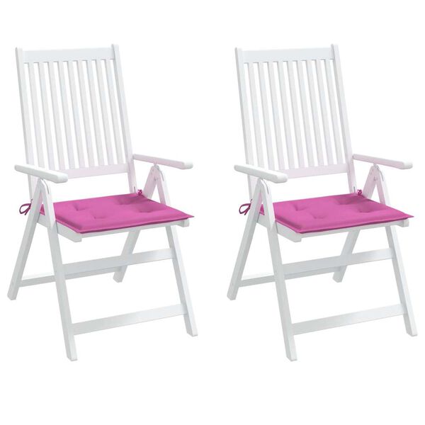 vidaXL Gartenstuhl-Kissen 2 Stk. Rosa 50x50x4 cm Stoff