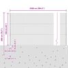 vidaXL Zaun mit Pfosten Silber 1.6 x 25 m Stahl