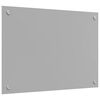 vidaXL K&uuml;chenr&uuml;ckwand 2 pcs Hellgrau 70 x 50 cm Geh&auml;rtetes Glas