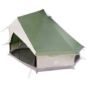vidaXL Tipi Zelt 8 Personen Gr&uuml;n Taft