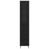 vidaXL Highboard Schwarz Eichen-Optik 34,5 x 34 x 180 cm Holzwerkstoff