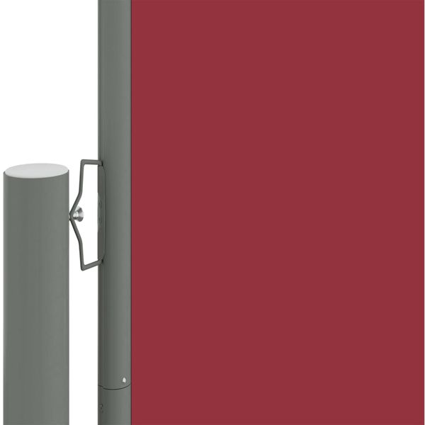 vidaXL Seitenmarkise Ausziehbar Rot 220x1200 cm