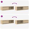 vidaXL TV-Schrank Sonoma-Eiche 100x31x25,5 cm Holzwerkstoff