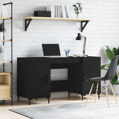 vidaXL Schreibtisch Schwarz 140x50x75 cm Holzwerkstoff