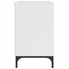 vidaXL 2 pcs Hochglanz-Wei&szlig; 49 x 36 x 61 cm Holzwerkstoff