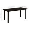 vidaXL 5-tlg. Garten-Essgruppe Poly Rattan und Glas