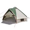 vidaXL Teepee Zelt mit Dach Gr&uuml;n und Wei&szlig; 490 x 410 x 210 cm