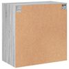 vidaXL Wandschrank mit Glast&uuml;ren Grau Sonoma 68x37x68,5 cm