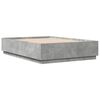 vidaXL Bettgestell Betongrau 160x200 cm Holzwerkstoff