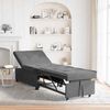 vidaXL Pull-Out Schlafsofa Dunkelgrau 194 x 67 x 82 cm Mikrofaser