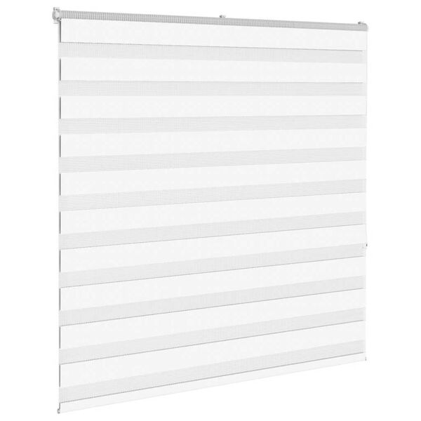 vidaXL Doppelrollo Wei&szlig; 150x150 cm Stoffbreite 145,9 cm Polyester