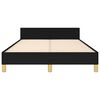 vidaXL Bettgestell ohne Matratze Schwarz 120x190 cm Stoff