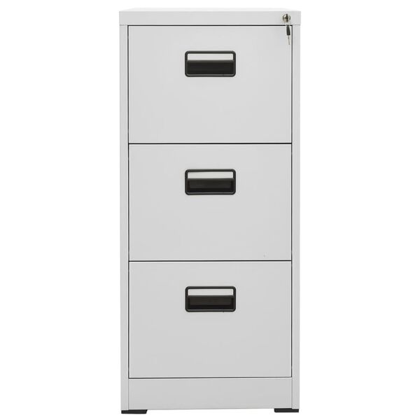 vidaXL Aktenschrank Hellgrau 46x62x102,5 cm Stahl