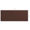 vidaXL Balkon-Sichtschutz Braun 120x300 cm Oxford-Gewebe