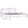 vidaXL Bettgestell Schwarz 180x200 cm Holzwerkstoff und Metall