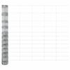 vidaXL Zaun mit Pfosten Silber 1,4 x 25 m Stahl
