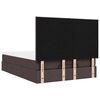 vidaXL Ottoman-Bett mit Matratze Dunkelbraun 140x190 cm Stoff