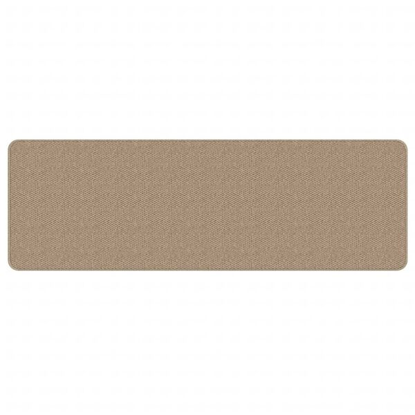 vidaXL Teppichl&auml;ufer Sisal-Optik Sandfarben 50x150 cm
