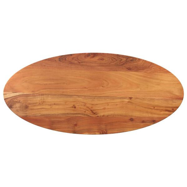 vidaXL Tischplatte 110x50x3,8 cm Oval Massivholz Akazie