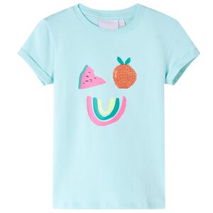 vidaXL Kinder-T-Shirt Hellblau 116