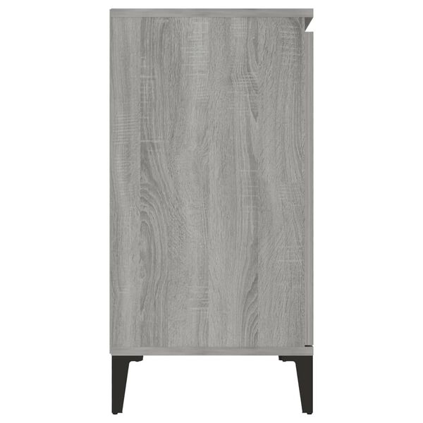vidaXL Sideboard Grau Sonoma 102x35x70 cm Holzwerkstoff