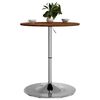 vidaXL Bartisch Dunkelbraun &Oslash;60x89,5 cm Massivholz Eiche