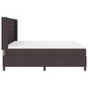 vidaXL Boxspringbett mit Matratze Dunkelbraun 180 x 200 cm Stoff