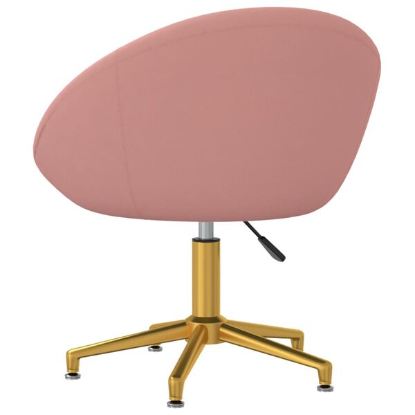 vidaXL Esszimmerstuhl Rosa Samt