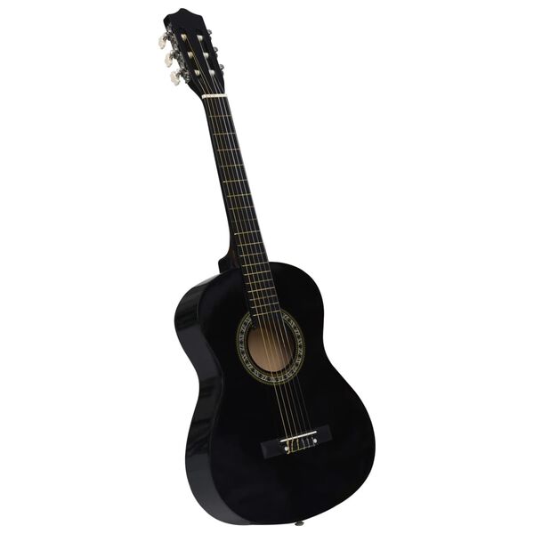 vidaXL Klassikgitarre für Anfänger Kinder mit Tasche Schwarz 1/2 34"